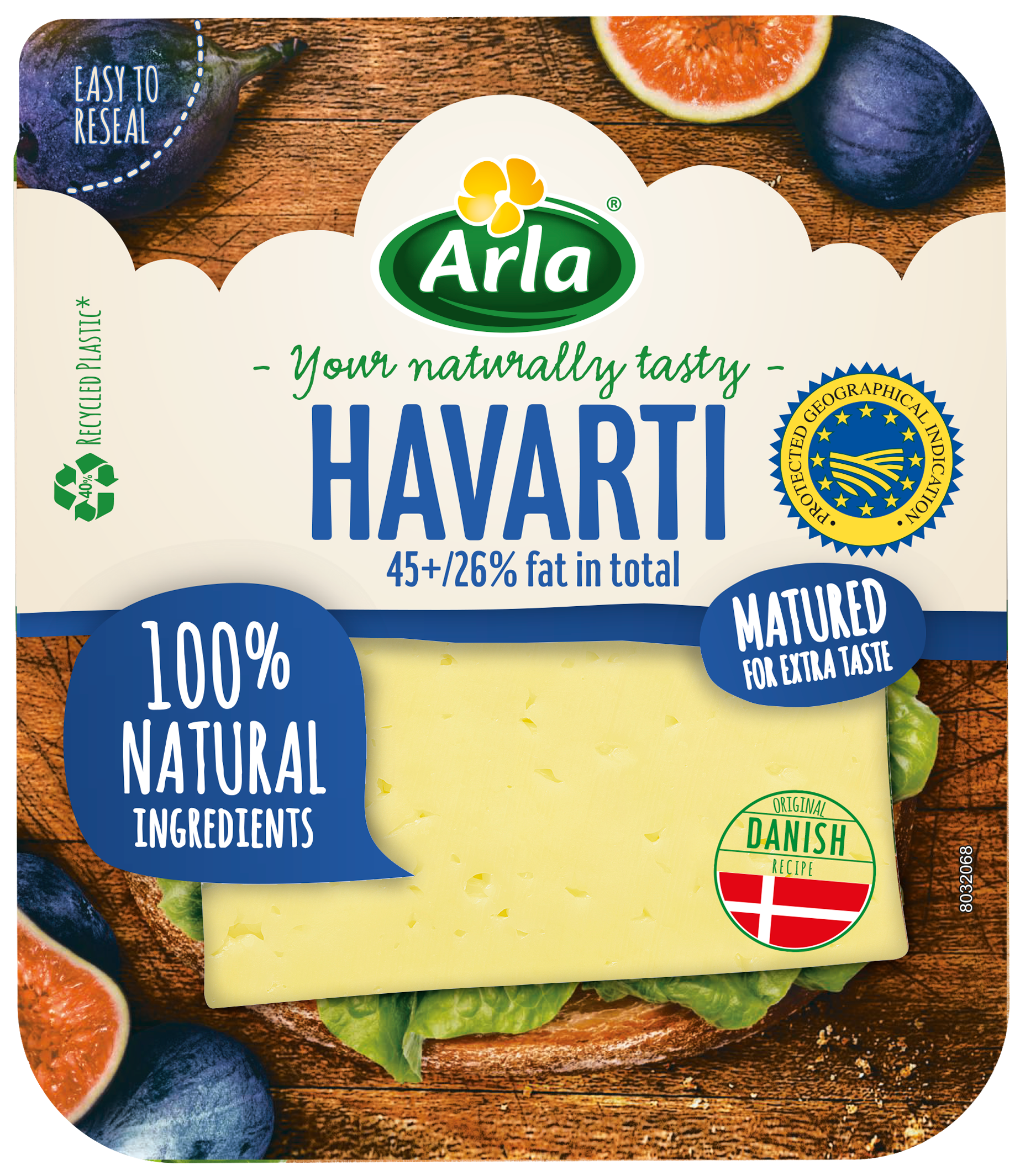 Arla® Quesos en lonchas y al corte Lonchas Havarti Madurado 150g