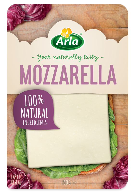 Arla® Quesos en lonchas y al corte Lonchas Mozzarella 150g