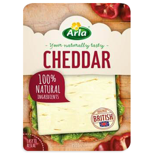 Arla® Quesos en lonchas y al corte Lonchas Cheddar 150g