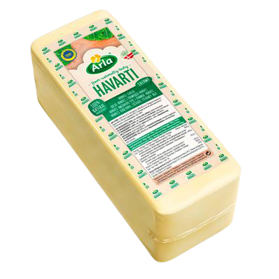 Arla® Quesos en lonchas y al corte Bloque Havarti 4kg