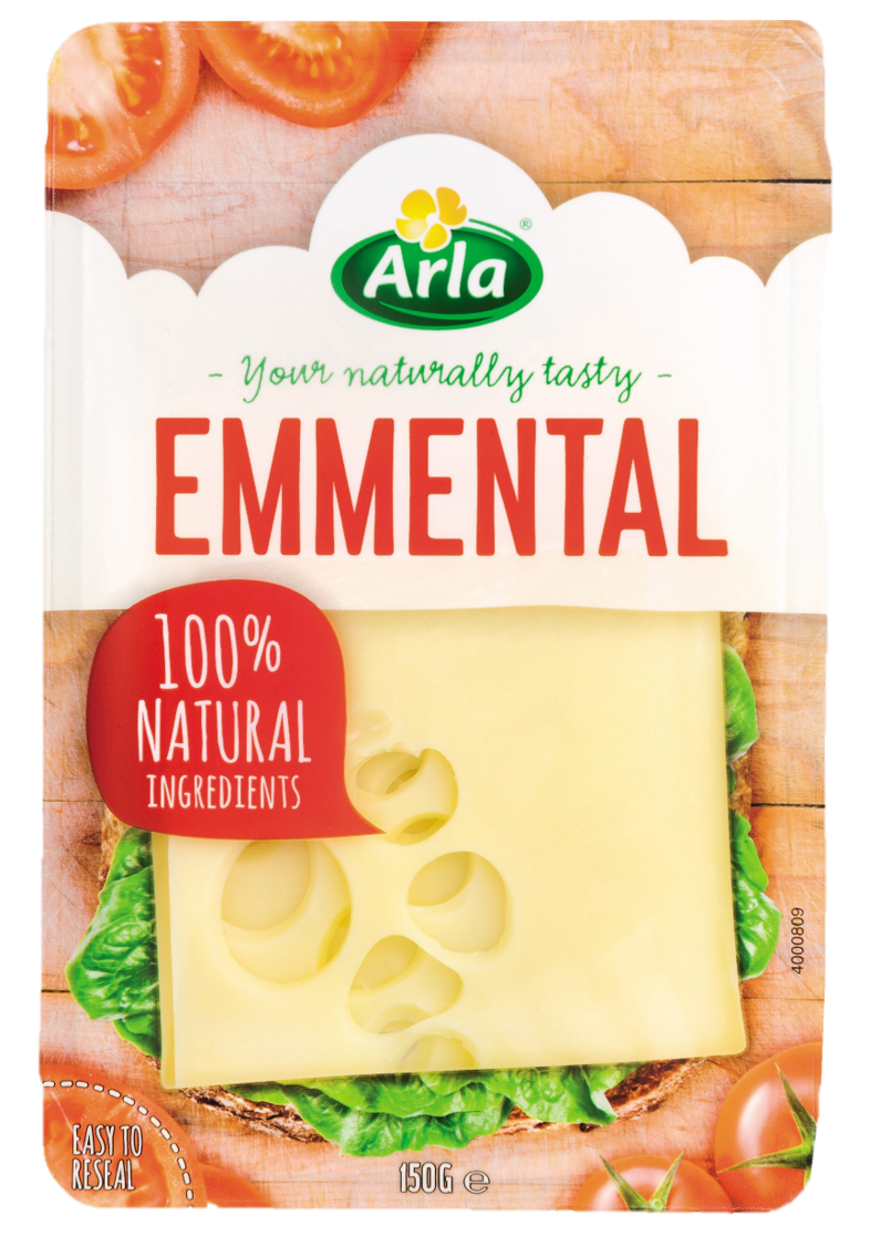 Arla® Quesos en lonchas y al corte Lonchas Emmental 150g