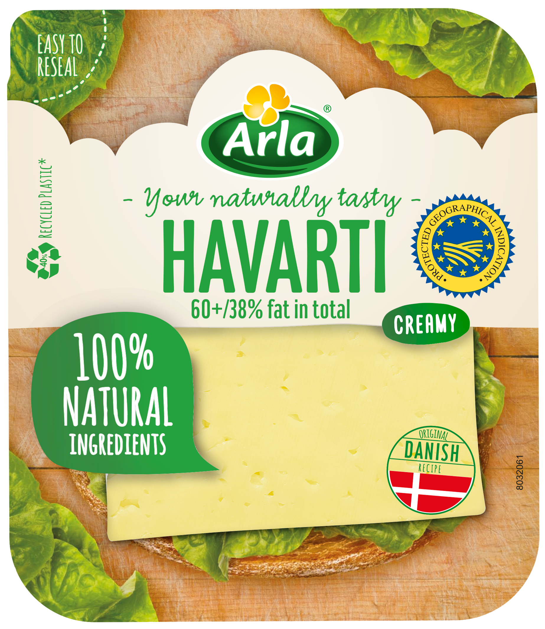 Arla® Quesos en lonchas y al corte Lonchas Havarti 150g