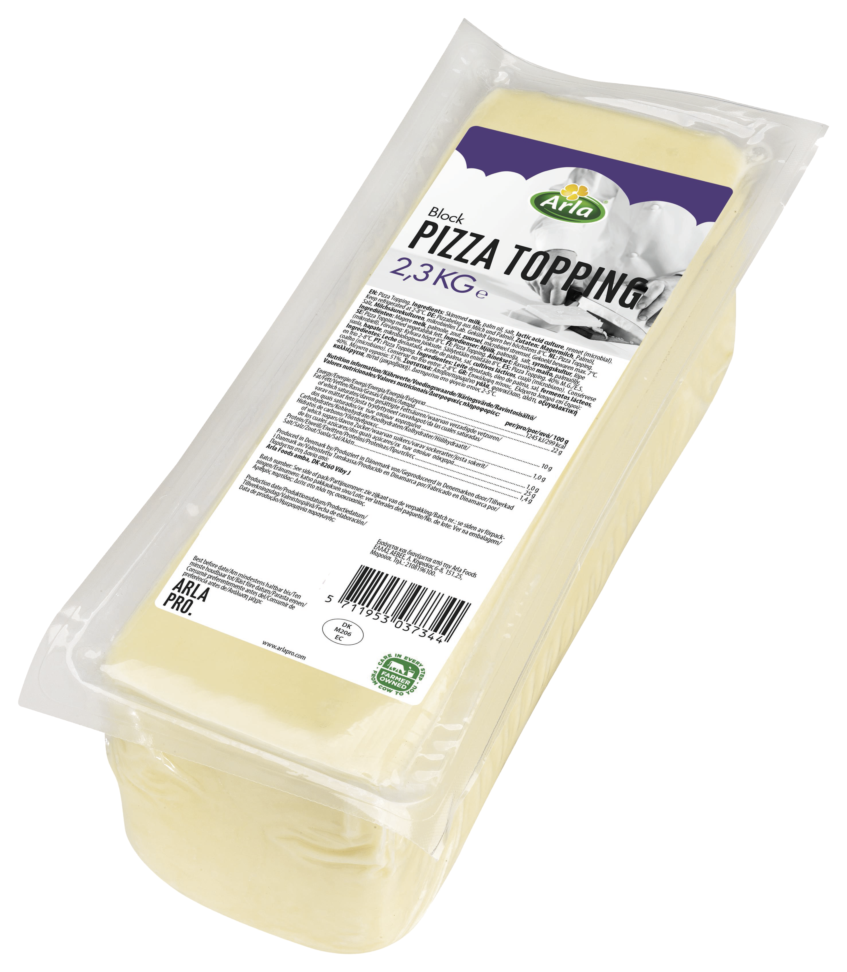 Arla Pro Pizzatopping Bloque 2.3kg