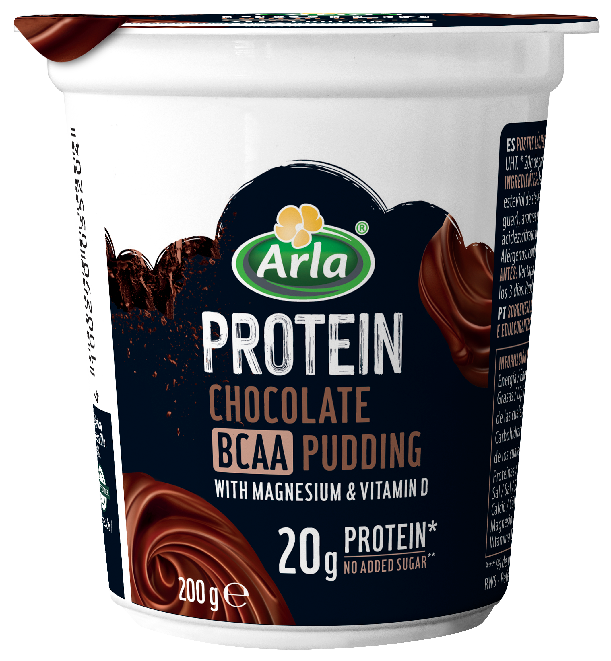 Pudding Protein Chocolate BCAA *Sin Lactosa ni Azúcar añadido(2)(2) Pudding Protein Chocolate BCAA *Sin Lactosa ni Azúcar añadido(2)(2) 200g