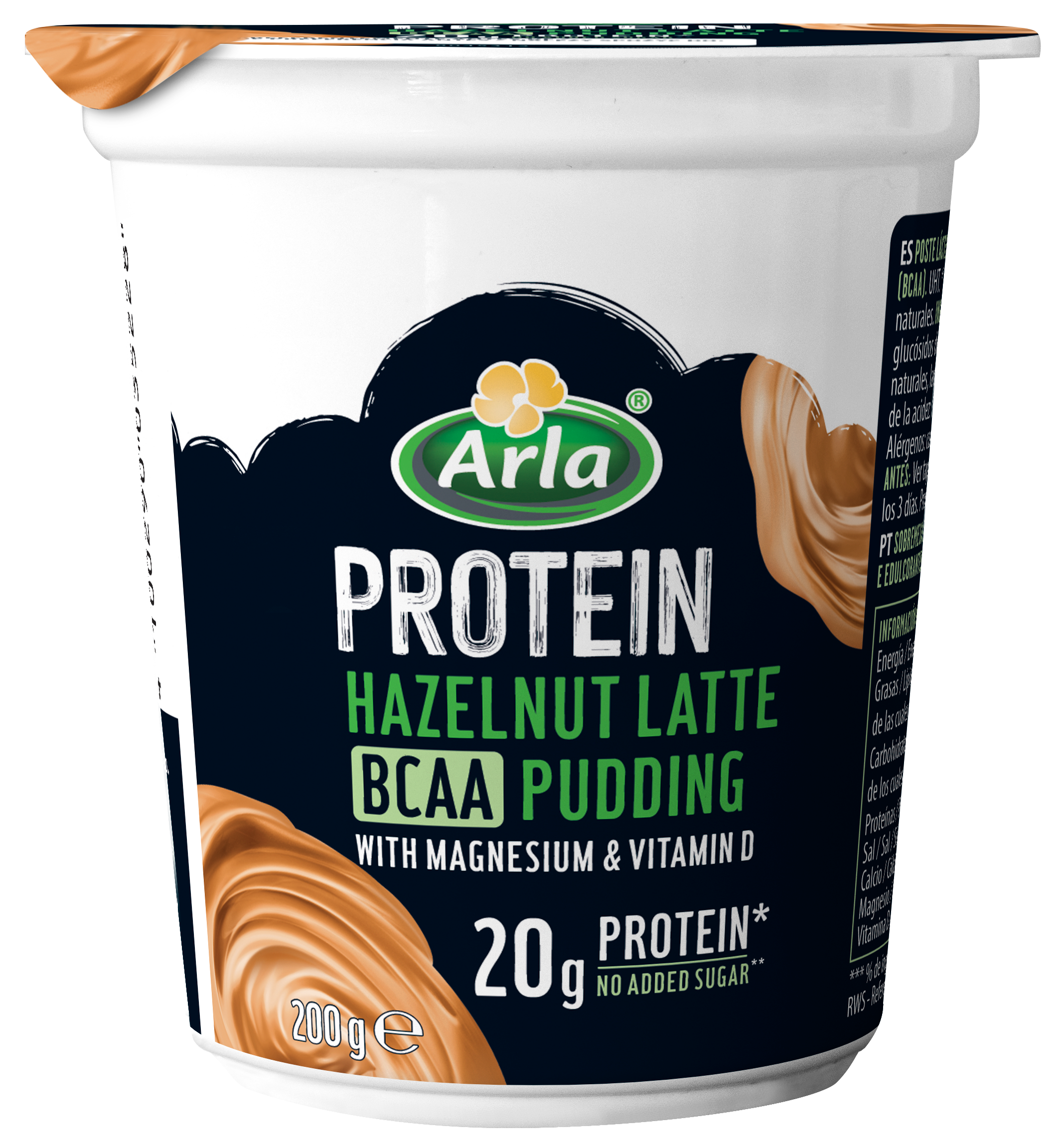 Pudding Protein Hazelnut BCAA *Sin Lactosa ni Azúcar añadido(2) Pudding Protein Hazelnut BCAA *Sin Lactosa ni Azúcar añadido(2) 200g